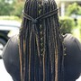 Large knotless Goddess/Bohemian Braids-Braid Hair included