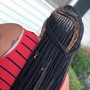 Large knotless Goddess/Bohemian Braids-Braid Hair included