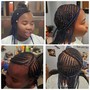 Single Row Feed-In Braids Row Styles