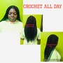 Removal of Crochet & base braid (my work only)