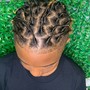 Man Braid Bun