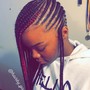 Cornrows/feed-ins  (French Braids)