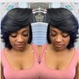 Silk Out (natural trained hair) (Unfortunately, NO NEW CLIENT Appts Available at the moment) Untrained Silkout  $10-15.00  additional