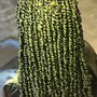 Loc retwist shampoo and rods