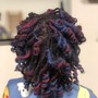 Loc maintenance w/ Pipe Cleaner curls