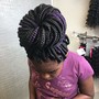 Shampoo with braid down