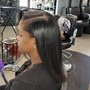 Shampoo and Style on relaxed or naturally straight hair