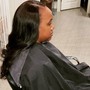 Shampoo and Style on relaxed or naturally straight hair