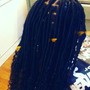 Roots lighten and color on locs