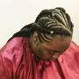 Medium Lemonade Braids or 2 Rows of  Med Feed-in Cornrows