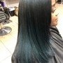 Shampoo and deep steam cond/no style