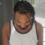 Small Starter Locs on short hair no longer than jaw length