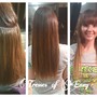 Wefted Ponytail add -on with bangs