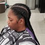 Medium Lemonade Braids or 2 Rows of  Med Feed-in Cornrows