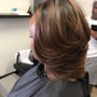 Relaxer and Style +deep conditioning + Trim