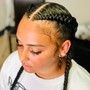 (4-6) Feed in braids