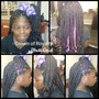 Med knotless box braids