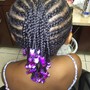 Kid's Braided Hairstyle w/ extension hair