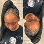 Small Feed In Braid Ponytail