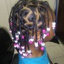 Kid's Braided Hairstyle w/ extension hair