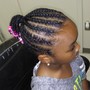 Kid's Braided Hairstyle w/ extension hair