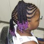 Kid's Braided Hairstyle w/ extension hair