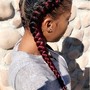 Small Feed In Braid Ponytail