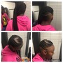 Two feed in Cornrows