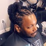 Men box Braids/ 2 strand twist