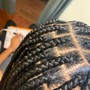 Cornrows on natural hair