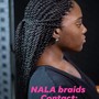 Medium size mid back knottless  Braids