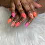 Colored Acrylic Nails (short)