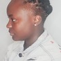 Feed-in or Ghana Braids