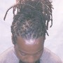 Loc retwist with Updo Style