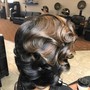 Shampoo, blow dry and braid foundation for wig