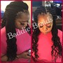 Distressed Soft Locs w/shaved sides