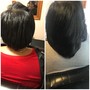 Natural sew-in with wash