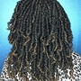 Curly Ends Only added to Box braids(Human/synthetic hair)