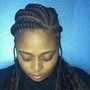 Curly Ends Only added to Box braids(Human/synthetic hair)