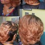 Rod Set/Relaxed hair