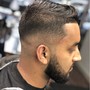 Men’s Haircut & Beard  w/Grey covering color