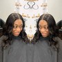 Half Up/Down Sew In