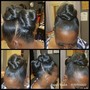 Natural Flat Twists updo W/Shampoo