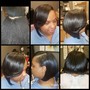 Half up Down Quick Weave Ponytail