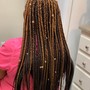 Medium knotless Braids