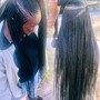 Medium long kinky twists