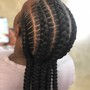 Small stitch braid ponytail