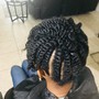 Small 3layer braids (lower back length)