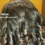 Natural hair Rod set on thick/long hair