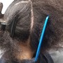 Natural hair Rod set on thick/long hair